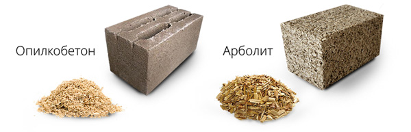 Отличия опилкобетона от арболита